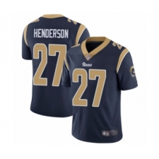 Men's Los Angeles Rams #27 Darrell Henderson Navy Blue Team Color Vapor Untouchable Limited Player Football Jersey