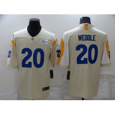 Men's Los Angeles Rams #20 Eric Weddle White Vapor Untouchable Limited Player Jersey