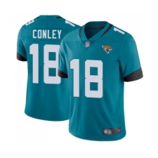 Youth Jacksonville Jaguars #18 Chris Conley Teal Green Alternate Vapor Untouchable Limited Player Football Jersey