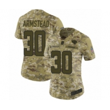 Women's Jacksonville Jaguars #30 Ryquell Armstead Limited Camo 2018 Salute to Service Football Jersey