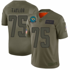 Youth Jacksonville Jaguars #75 Jawaan Taylor Limited Camo 2019 Salute to Service Football Jersey