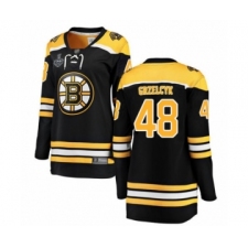 Women's Boston Bruins #48 Matt Grzelcyk Authentic Black Home Fanatics Branded Breakaway 2019 Stanley Cup Final Bound Hockey Jersey