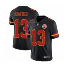 Men's Kansas City Chiefs #13 Sammie Coates Limited Black Rush Vapor Untouchable Football Jersey