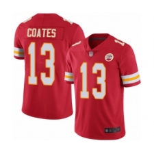 Men's Kansas City Chiefs #13 Sammie Coates Red Team Color Vapor Untouchable Limited Player Football Jersey