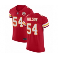 Men's Kansas City Chiefs #54 Damien Wilson Red Team Color Vapor Untouchable Elite Player Football Jersey
