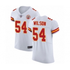 Men's Kansas City Chiefs #54 Damien Wilson White Vapor Untouchable Elite Player Football Jersey