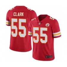 Men's Kansas City Chiefs #55 Frank Clark Red Team Color Vapor Untouchable Limited Player Football Jersey