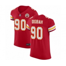 Men's Kansas City Chiefs #90 Emmanuel Ogbah Red Team Color Vapor Untouchable Elite Player Football Jersey