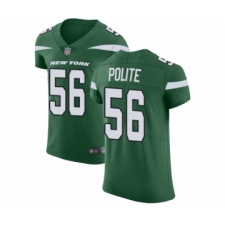 Men's New York Jets #56 Jachai Polite Green Team Color Vapor Untouchable Elite Player Football Jersey