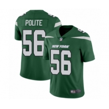 Men's New York Jets #56 Jachai Polite Green Team Color Vapor Untouchable Limited Player Football Jersey