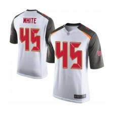 Men's Tampa Bay Buccaneers #45 Devin White Game White Football Jersey