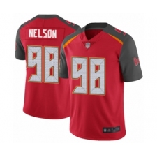 Men's Tampa Bay Buccaneers #98 Anthony Nelson Red Team Color Vapor Untouchable Limited Player Football Jersey