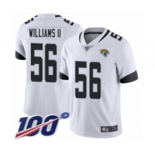 Men's Jacksonville Jaguars #56 Quincy Williams II White Vapor Untouchable Limited Player 100th Season Football Jersey