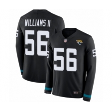 Youth Jacksonville Jaguars #56 Quincy Williams II Limited Black Therma Long Sleeve Football Jersey