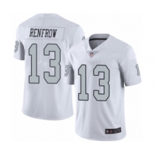 Youth Oakland Raiders #13 Hunter Renfrow Limited White Rush Vapor Untouchable Football Jersey