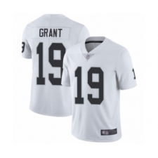 Men's Oakland Raiders #19 Ryan Grant White Vapor Untouchable Limited Player Football Jersey