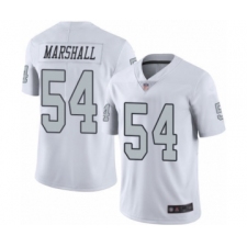 Men's Oakland Raiders #54 Brandon Marshall Elite White Rush Vapor Untouchable Football Jersey