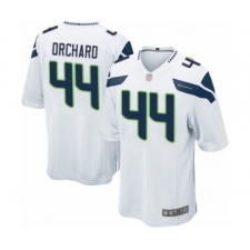 Men's Seattle Seahawks #44 Nate Orchard Game White Football Jersey