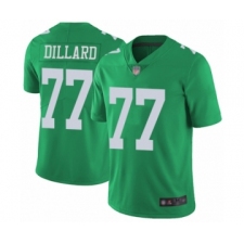 Men's Philadelphia Eagles #77 Andre Dillard Limited Green Rush Vapor Untouchable Football Jersey