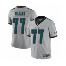 Men's Philadelphia Eagles #77 Andre Dillard Limited Silver Inverted Legend Football Jersey