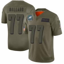 Youth Philadelphia Eagles #77 Andre Dillard Limited Camo 2019 Salute to Service Football Jersey