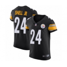 Men's Pittsburgh Steelers #24 Benny Snell Jr. Black Team Color Vapor Untouchable Elite Player Football Jersey