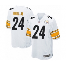 Men's Pittsburgh Steelers #24 Benny Snell Jr. Game White Football Jersey