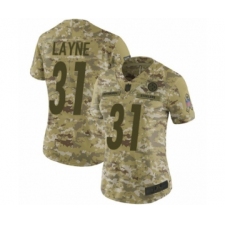 Women's Pittsburgh Steelers #31 Justin Layne Limited Camo 2018 Salute to Service Football Jersey