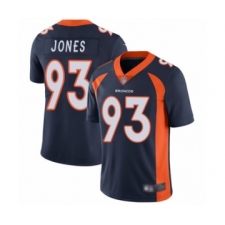 Men's Denver Broncos #93 Dre'Mont Jones Navy Blue Alternate Vapor Untouchable Limited Player Football Jersey