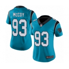 Women's Carolina Panthers #93 Gerald McCoy Limited Blue Rush Vapor Untouchable Football Jersey