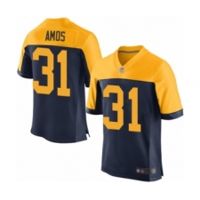 Men's Green Bay Packers #31 Adrian Amos Elite Navy Blue Alternate Football Jersey