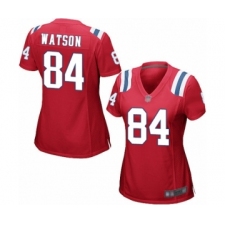 Women's New England Patriots #84 Benjamin Watson Game Red Alternate Football Jersey