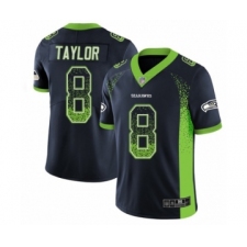 Men's Seattle Seahawks #8 Jamar Taylor Limited Navy Blue Rush Drift Fashion Football Jersey