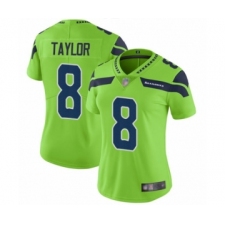 Women's Seattle Seahawks #8 Jamar Taylor Limited Green Rush Vapor Untouchable Football Jersey