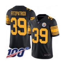 Youth Pittsburgh Steelers #39 Minkah Fitzpatrick Limited Black Rush Vapor Untouchable 100th Season Football Jersey