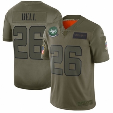 Men's New York Jets #26 Le'Veon Bell Limited Camo 2019 Salute to Service Football Jersey