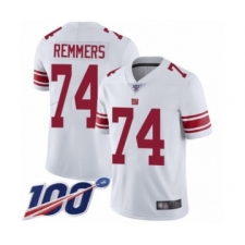 Youth New York Giants #74 Mike Remmers White Vapor Untouchable Limited Player 100th Season Football Jersey