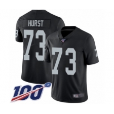 Youth Oakland Raiders #73 Maurice Hurst Black Team Color Vapor Untouchable Limited Player 100th Season Football Jersey