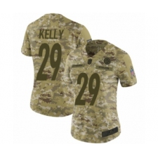 Women's Pittsburgh Steelers #29 Kam Kelly Limited Camo 2018 Salute to Service Football Jersey