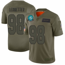 Women's Miami Dolphins #98 Jonathan Ledbetter Limited Camo 2019 Salute to Service Football Jersey