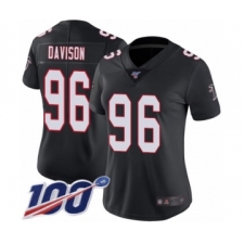 Women's Atlanta Falcons #96 Tyeler Davison Black Alternate Vapor Untouchable Limited Player 100th Season Football Jersey