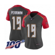 Women's Tampa Bay Buccaneers #19 Breshad Perriman Limited Gray Inverted Legend 100th Season Football Jersey