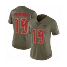 Women's Tampa Bay Buccaneers #19 Breshad Perriman Limited Olive 2017 Salute to Service Football Jersey