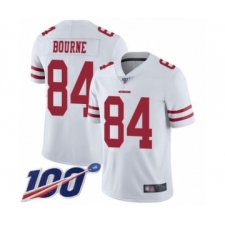 Youth San Francisco 49ers #84 Kendrick Bourne White Vapor Untouchable Limited Player 100th Season Football Jersey