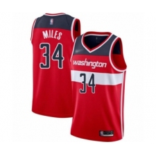 Women's Washington Wizards #34 C.J. Miles Swingman Red Basketball Jersey - Icon Edition