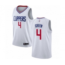 Women's Los Angeles Clippers #4 JaMychal Green Authentic White Basketball Jersey - Association Edition