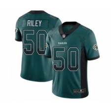 Men's Philadelphia Eagles #50 Duke Riley Limited Green Rush Drift Fashion Football Jersey