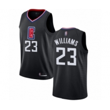 Women's Los Angeles Clippers #23 Lou Williams Swingman Black Basketball Jersey Statement Edition