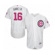 Men's Chicago Cubs #16 Robel Garcia Authentic White 2016 Mother's Day Fashion Flex Base Baseball Player Jersey
