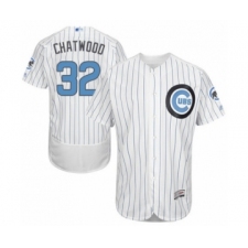 Men's Chicago Cubs #32 Tyler Chatwood Authentic White 2016 Father's Day Fashion Flex Base Baseball Player Jersey